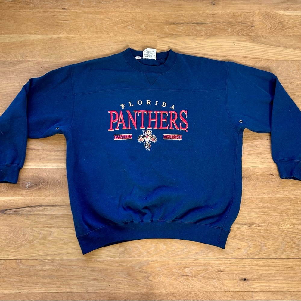 Florida Panthers Navy Blue Sweatshirt - Picture 3 of 7